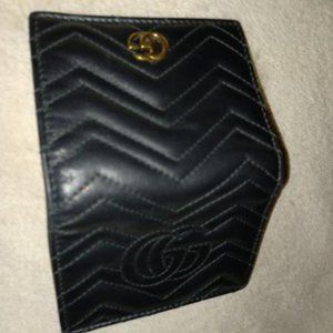 Gucci Marmont Matelasse Leather Card Wallet